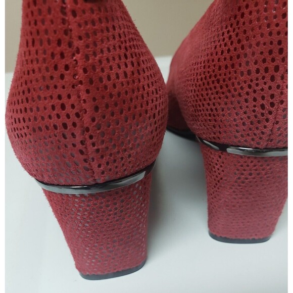 Vaneli Women’s Dark Red Genuine Suede Padded Shoes 9M Office Wedding Guest NWOB - Picture 7 of 11